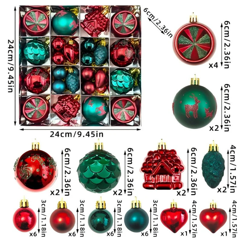 Luxury Xmas Tree Ornaments – Glittering Hanging Decorations