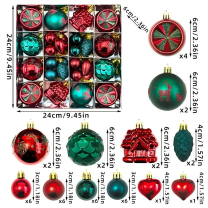 Luxury Xmas Tree Ornaments – Glittering Hanging Decorations