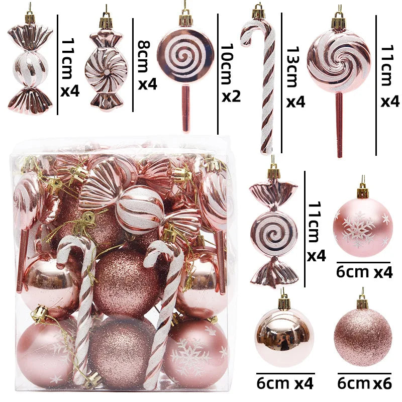 Festive Sparkle Christmas Baubles – Tree Decorations (29/36/40pcs)