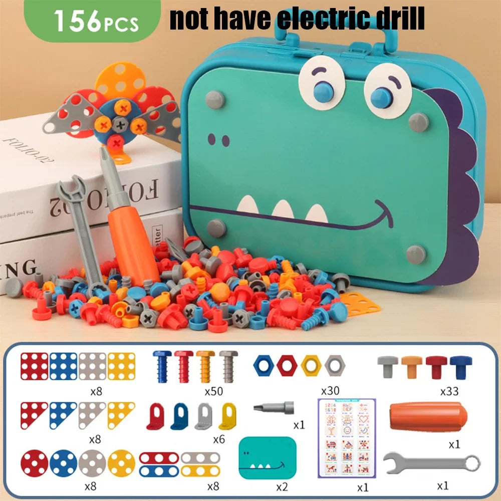 DIY Junior Tool Set with Electric Drill – Educational Build-and-Fix Toy