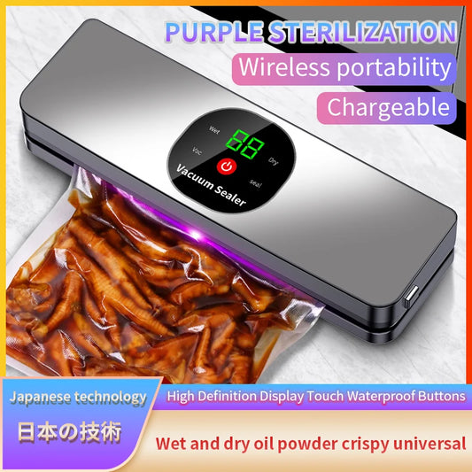 SealPro C718 Rechargeable Wireless Vacuum Sealer with Countdown Display