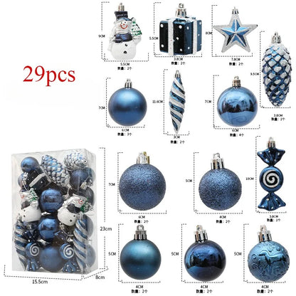 Festive Sparkle Christmas Baubles – Tree Decorations (29/36/40pcs)