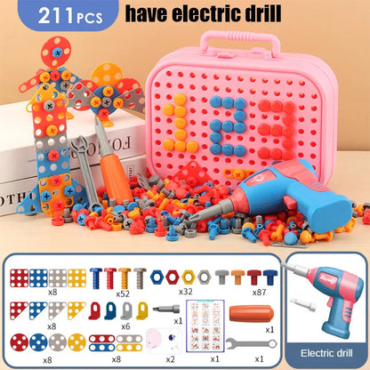 DIY Junior Tool Set with Electric Drill – Educational Build-and-Fix Toy