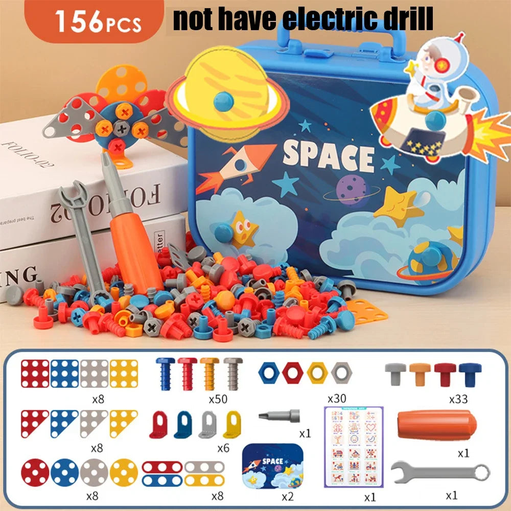 DIY Junior Tool Set with Electric Drill – Educational Build-and-Fix Toy