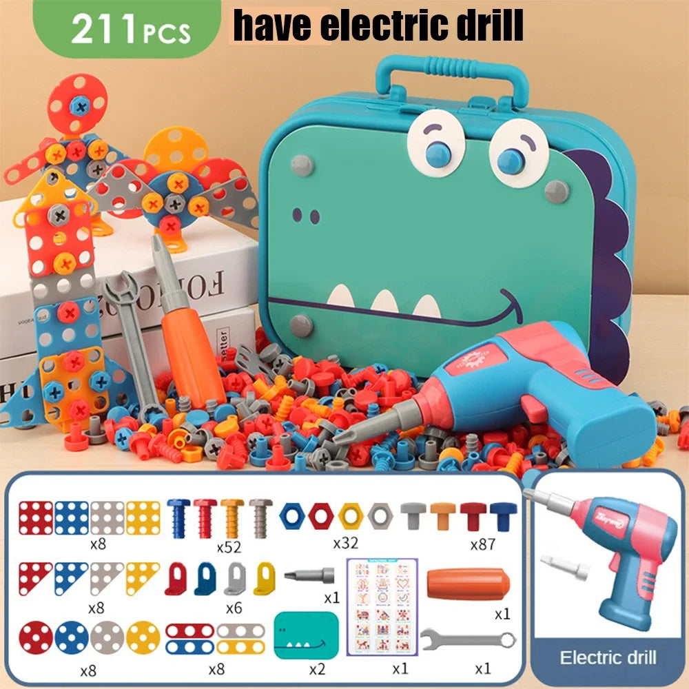 DIY Junior Tool Set with Electric Drill – Educational Build-and-Fix Toy