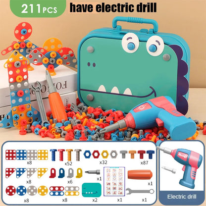 DIY Junior Tool Set with Electric Drill – Educational Build-and-Fix Toy