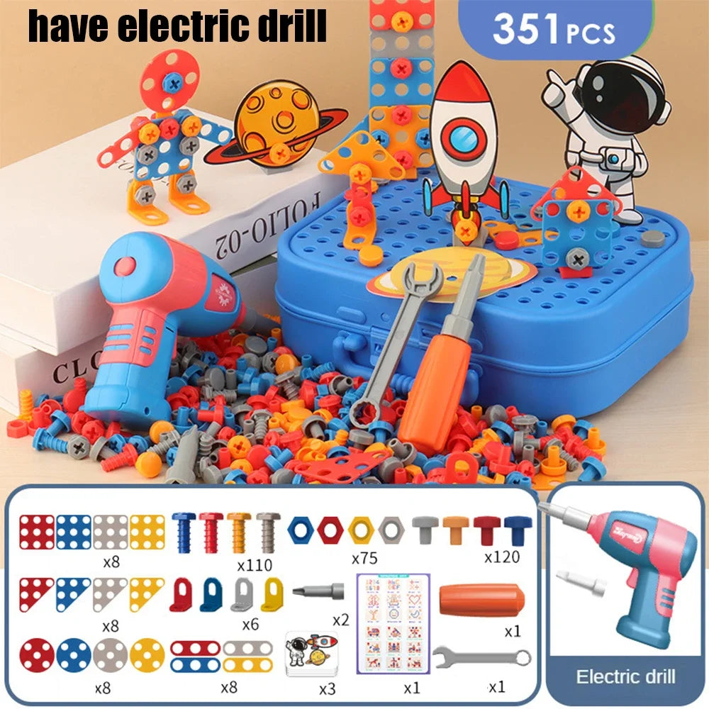 DIY Junior Tool Set with Electric Drill – Educational Build-and-Fix Toy