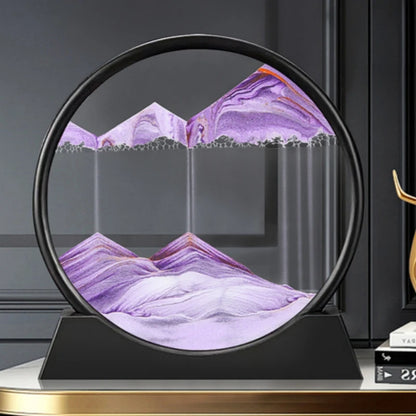 Serene Motion: Flowing Sand Art Sculpture for Tranquil Spaces