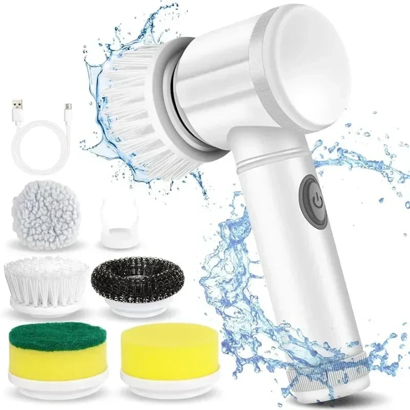 Mijia Bathroom Spin Scrubber – Versatile Electric Cleaning Brush with USB Charging