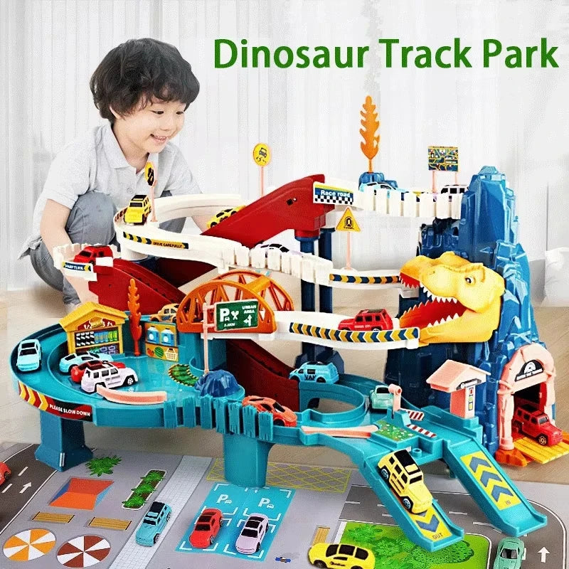Dinosaur Mountain Adventure Electric Rail Car Set