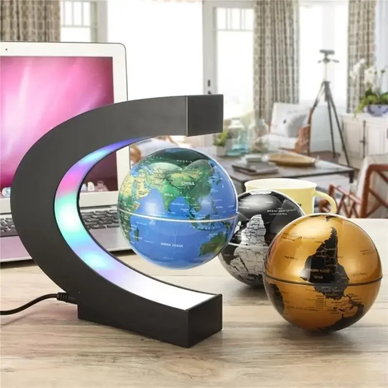 Magnetic Floating Globe LED Lamp – World Map Light