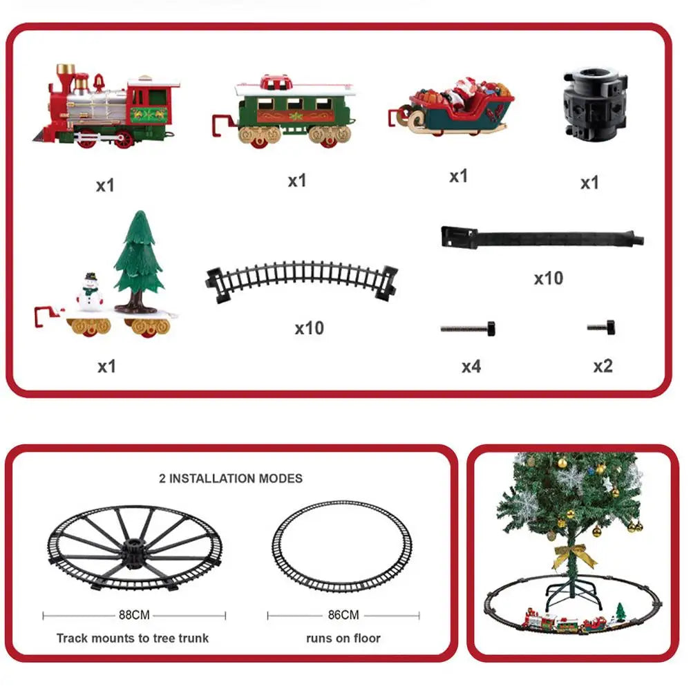 Christmas Express Electric Train Set for Tree Décor