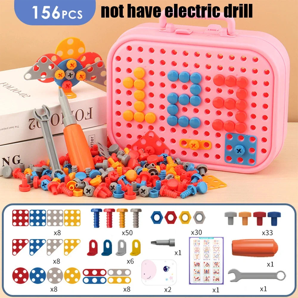 DIY Junior Tool Set with Electric Drill – Educational Build-and-Fix Toy