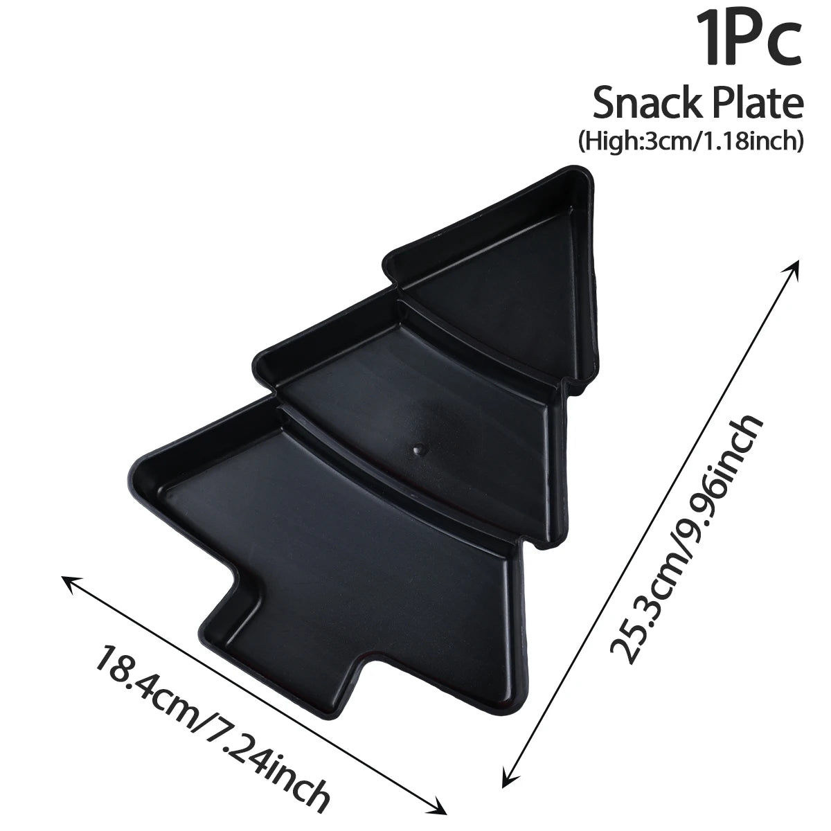 Deluxe Xmas Tree Snack Plate – Christmas Party Decoration