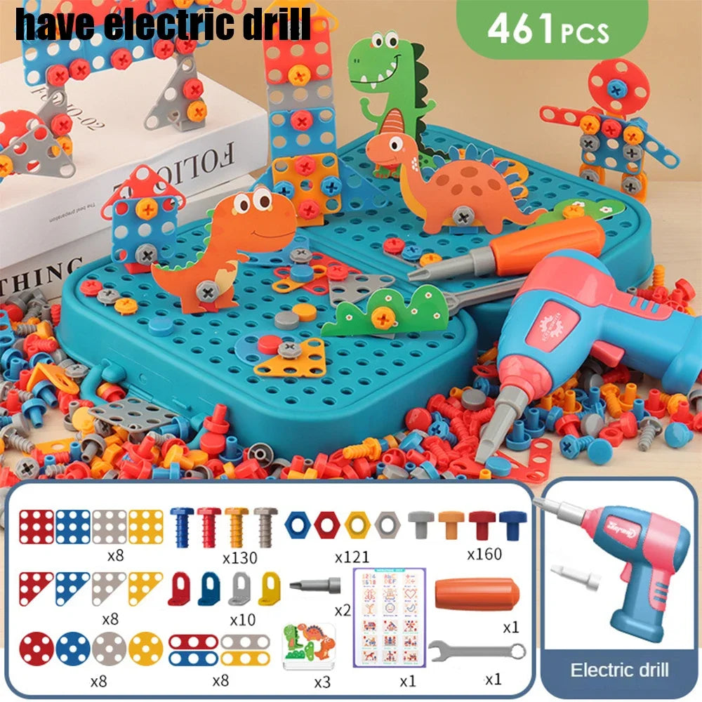 DIY Junior Tool Set with Electric Drill – Educational Build-and-Fix Toy