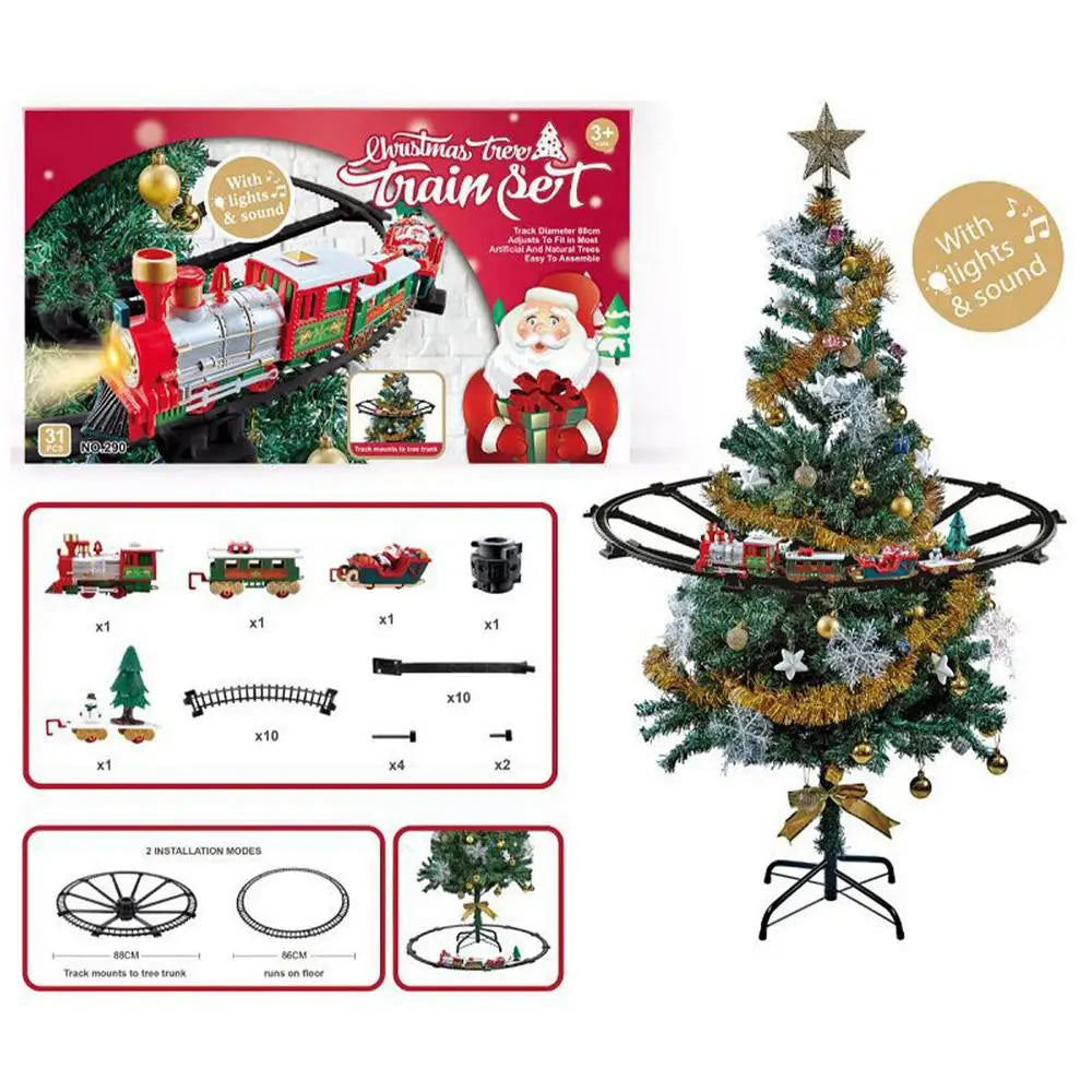 Christmas Express Electric Train Set for Tree Décor