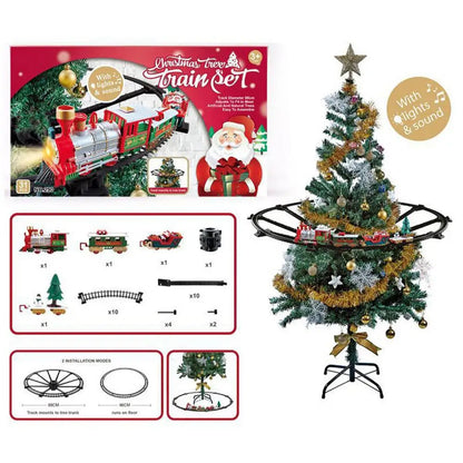 Christmas Express Electric Train Set for Tree Décor