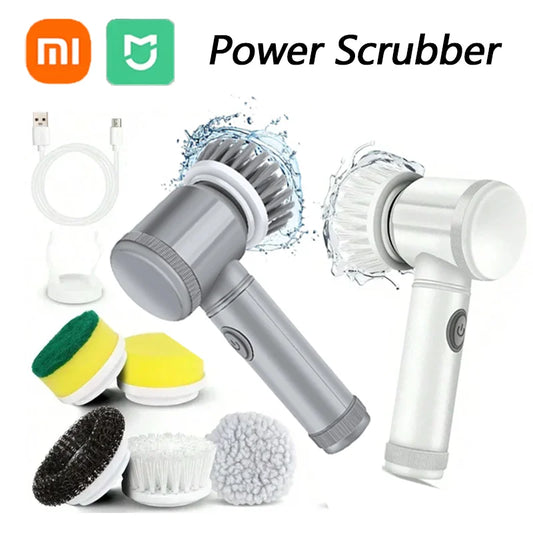 Mijia Bathroom Spin Scrubber – Versatile Electric Cleaning Brush with USB Charging