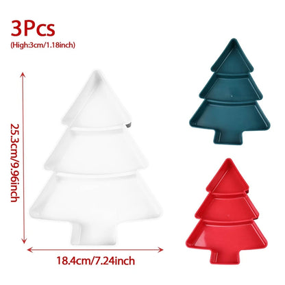 Deluxe Xmas Tree Snack Plate – Christmas Party Decoration