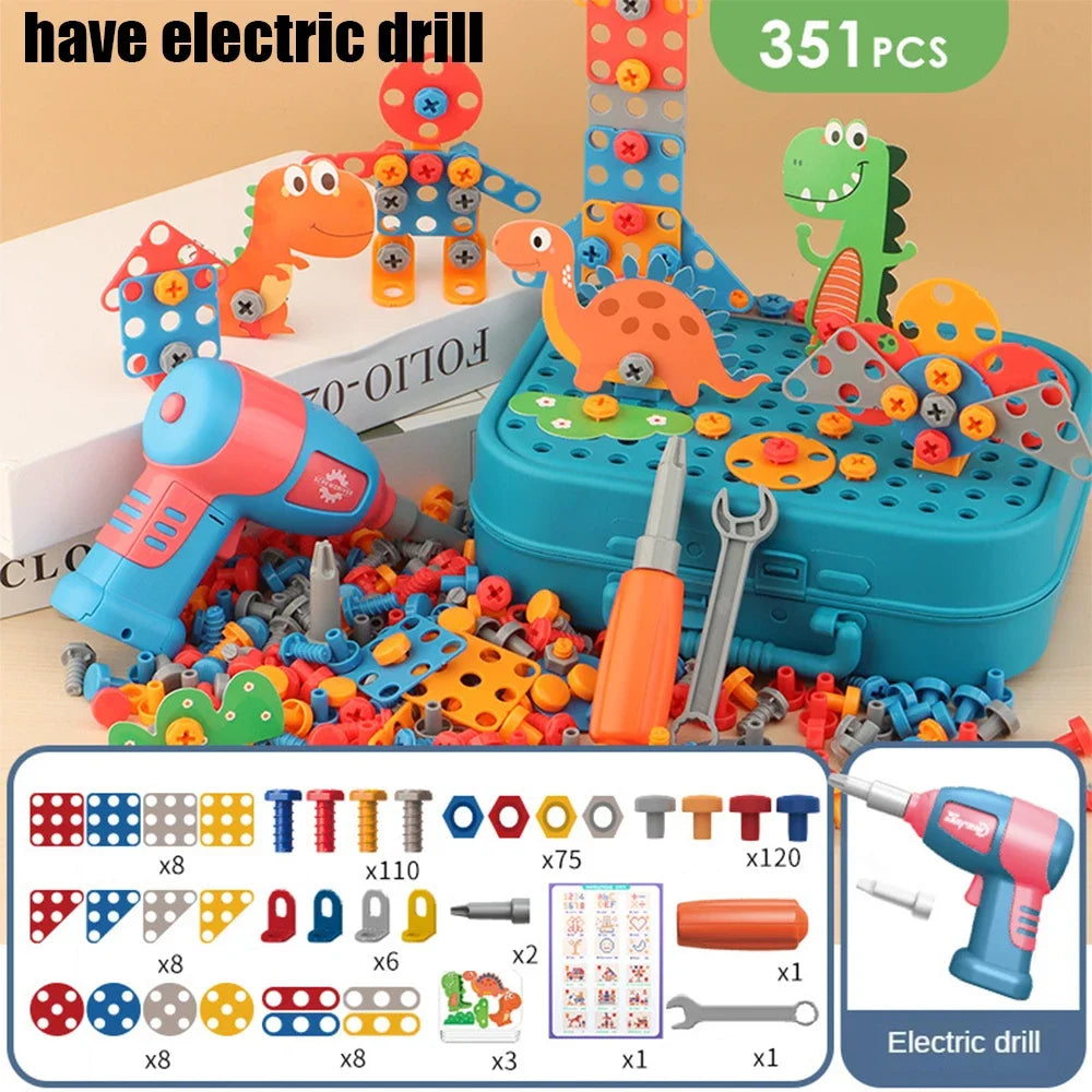 DIY Junior Tool Set with Electric Drill – Educational Build-and-Fix Toy