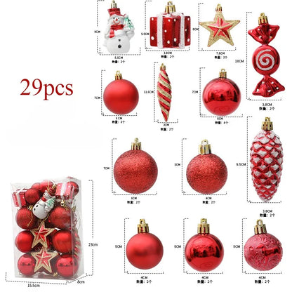 Festive Sparkle Christmas Baubles – Tree Decorations (29/36/40pcs)