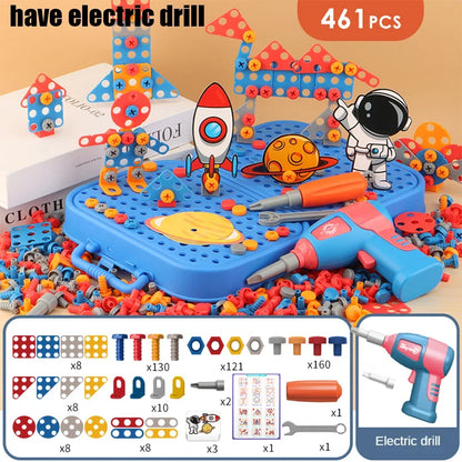 DIY Junior Tool Set with Electric Drill – Educational Build-and-Fix Toy