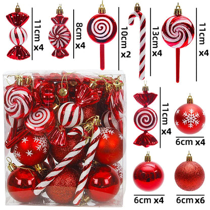 Festive Sparkle Christmas Baubles – Tree Decorations (29/36/40pcs)